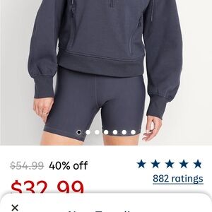 Old Navy color  Dusk Navy dynamic fleece Hoodie and matching wide leg pants